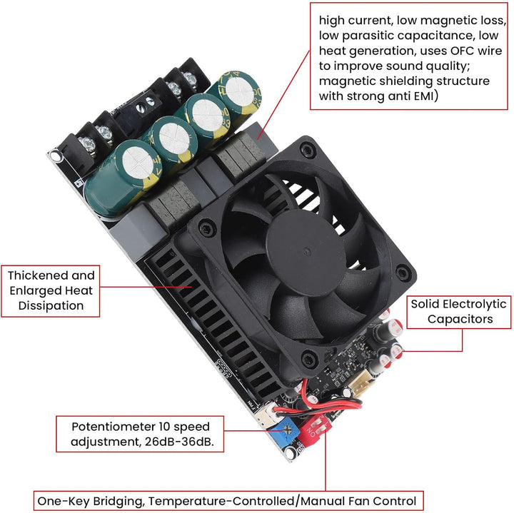 ZK-3002 Verstärker-Board TPA3255 CHIP Reine Hintere Stufe Amplifier-Platine Hochleistungs-Stereo-Ste