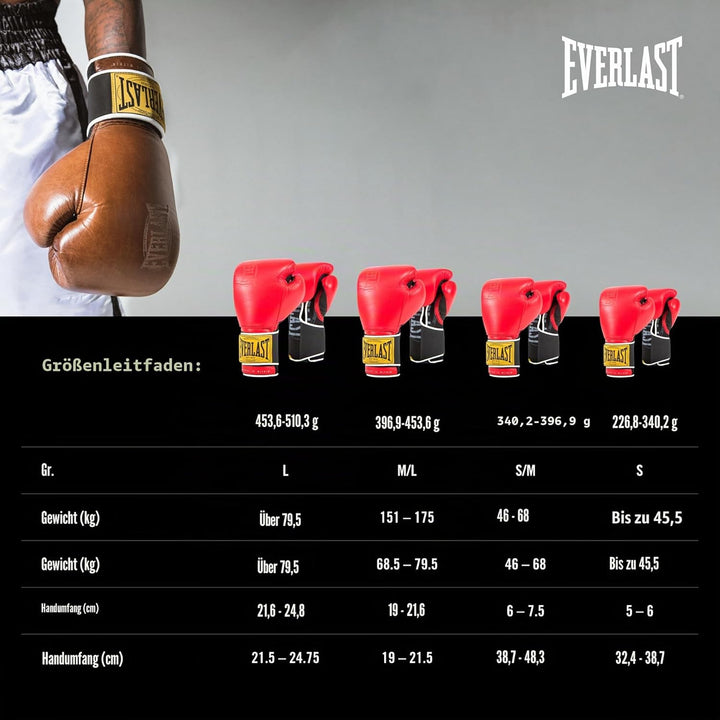 Everlast Unisex – Erwachsene 1910 Classic Glove Handschuhe 12oz Verrotten, 12oz Verrotten