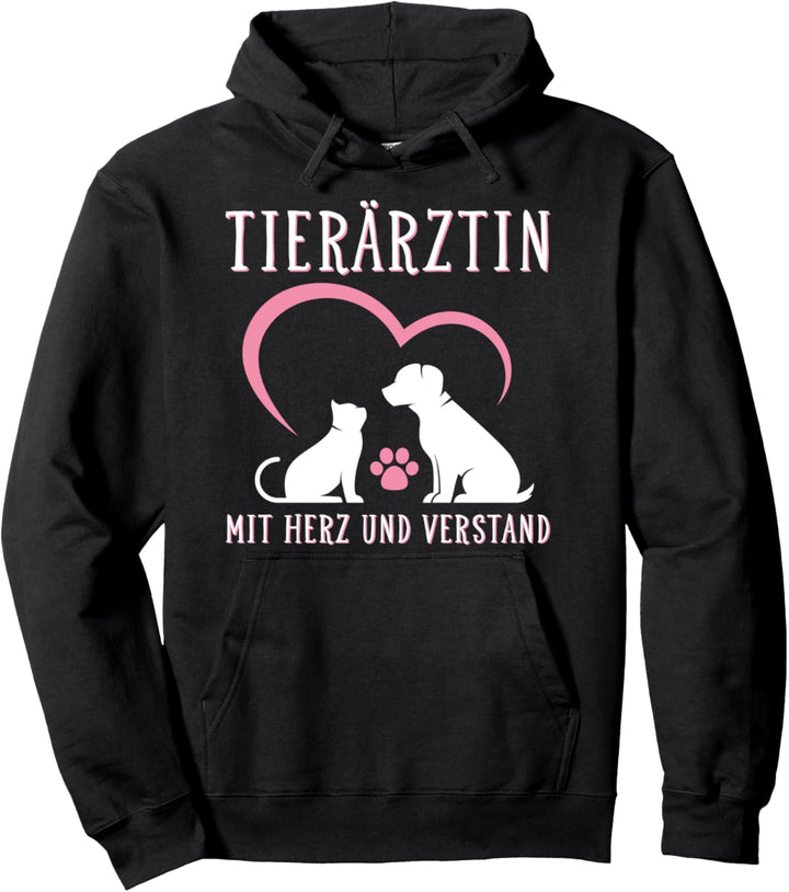 Tierärztin mit Herz und Verstand - Tierärtzin Pullover Hoodie