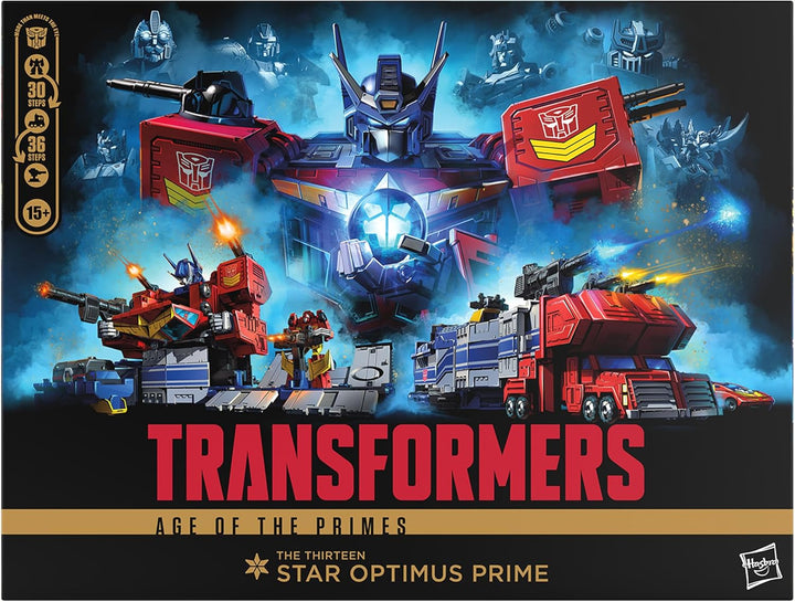 Transformers Age of The Primes Titan-Klasse The Thirteen Star Optimus Prime Action-Figur