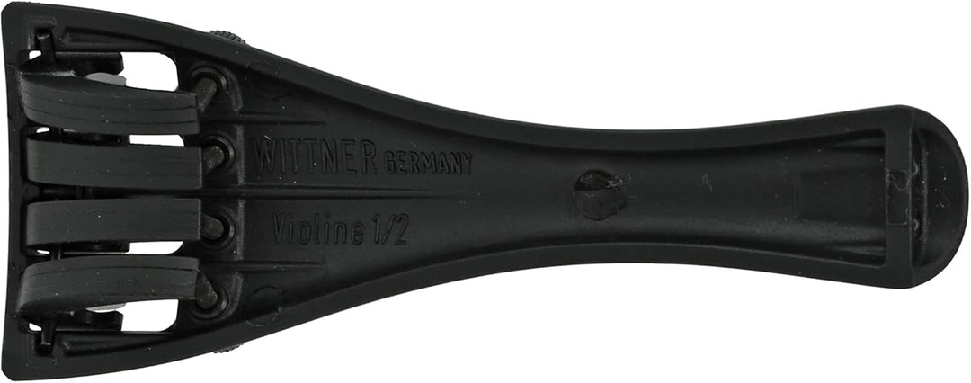 Wittner Violin Saitenhalter 1/2 Hi-Tech Kunststoff mit 4 Feinstimmern, ultraleicht, Schwarz