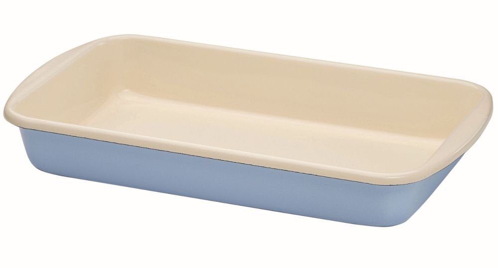 Riess, 0435-006, Auflaufform 36/21.5, CLASSIC - BUNT/PASTELL, Farbe Blau, Masse 36 x 21.5 cm, Höhe 5