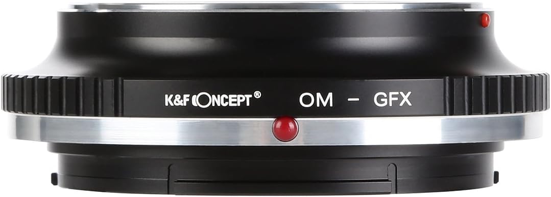 K&F Concept® OM - GFX Objektivadapter, Objektiv Adapterring für Olympus OM Objektiv auf Fujifilm Fuj