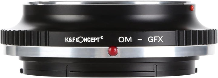 K&F Concept® OM - GFX Objektivadapter, Objektiv Adapterring für Olympus OM Objektiv auf Fujifilm Fuj