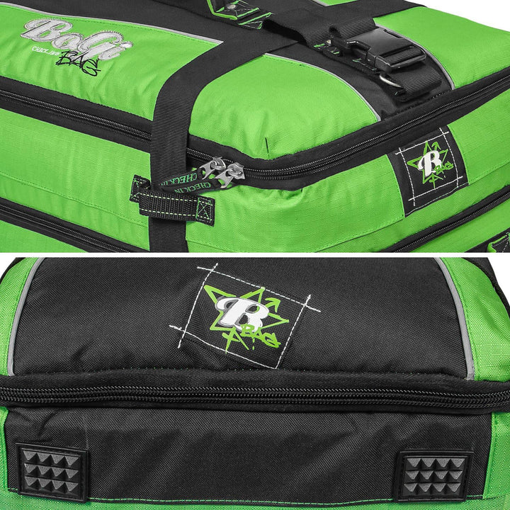 BoGi Bag Reisetrolley Koffer Schwarz Grün L, Schwarz Grün L
