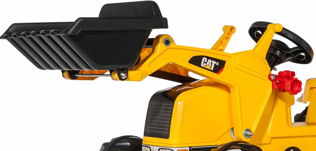 Rolly Toys rollyKid CAT Trettraktor mit Anhänger (für Kinder von 2,5 bis 5 Jahren, Heckkupplung) 023