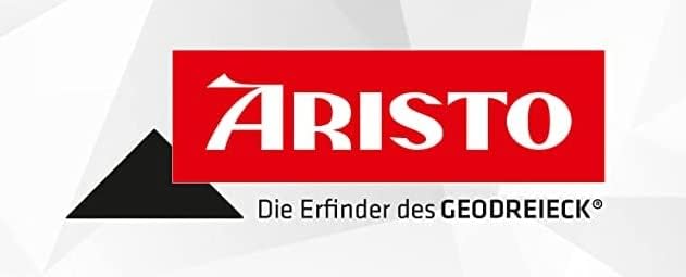 Aristo AR1556/5 Kursdreieck Air (Hypothenuse 22,5 cm, aus glasklarem Plexiglas, Plexiglasgriff, Mass