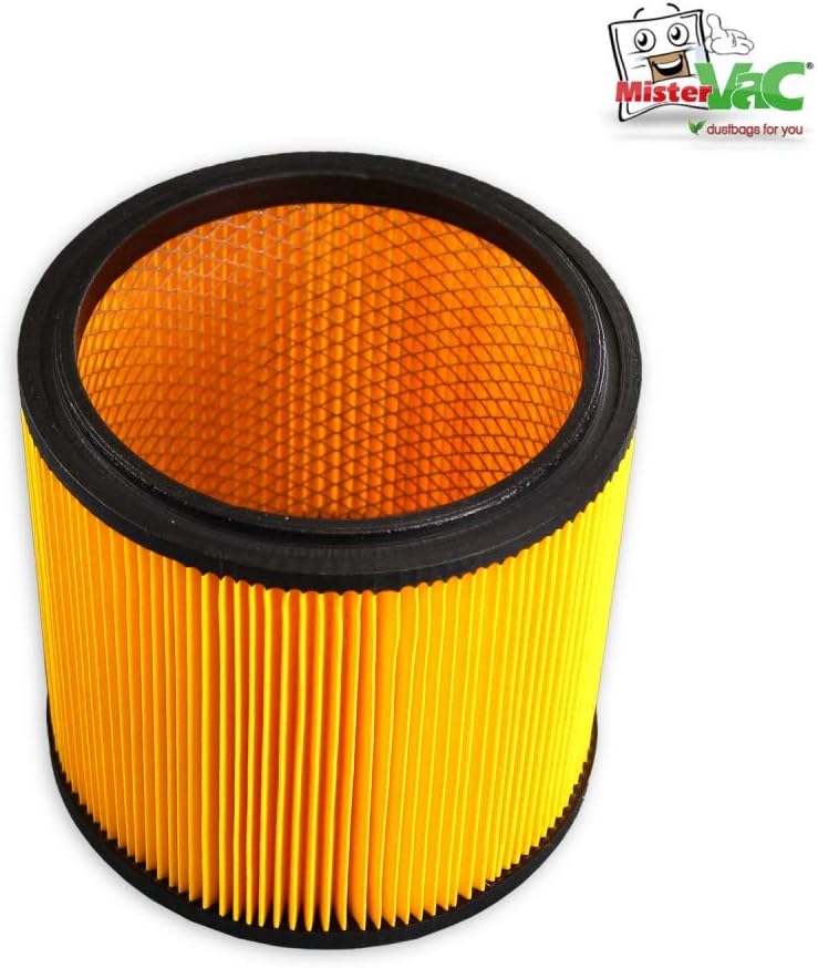 MisterVac Lamellenfilter Ersatzfilter kompatibel mit Parkside PNTS 1400 D1 Nass-/Trockensauger
