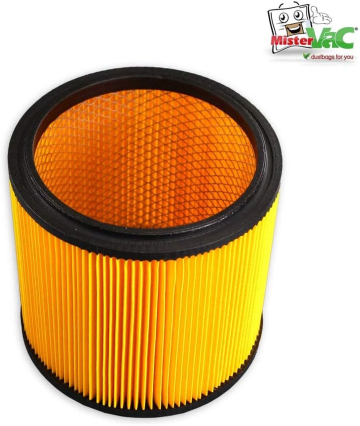MisterVac Lamellenfilter Ersatzfilter kompatibel mit Parkside PNTS 1400 D1 Nass-/Trockensauger