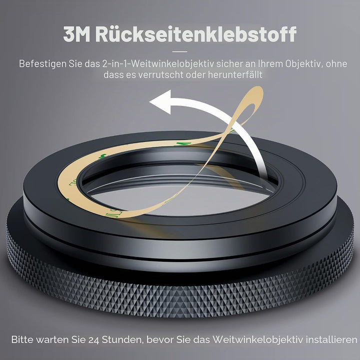 PROfezzion HD 18mm Weitwinkelobjektiv Weitwinkel Objektiv für Sony ZV1 ZV-1 ZV1F ZV-1F RX100 VII VI