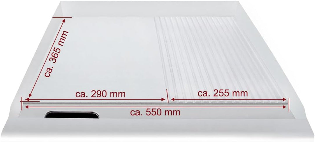 Beeketal 'BGP-IV' Profi Gastro Gusseisen Grillplatte elektrisch mit 55 x 36,5 cm Grillfläche (glatt