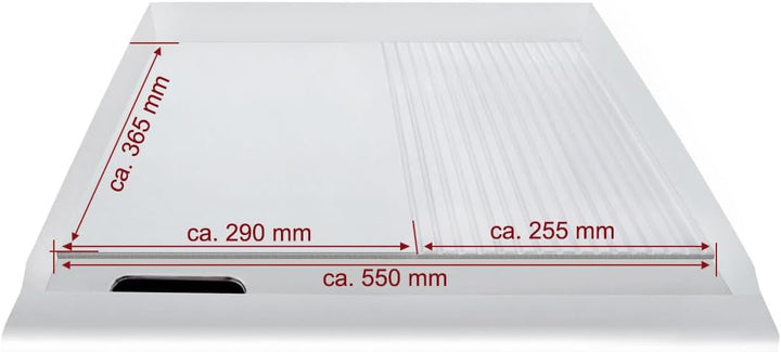 Beeketal 'BGP-IV' Profi Gastro Gusseisen Grillplatte elektrisch mit 55 x 36,5 cm Grillfläche (glatt