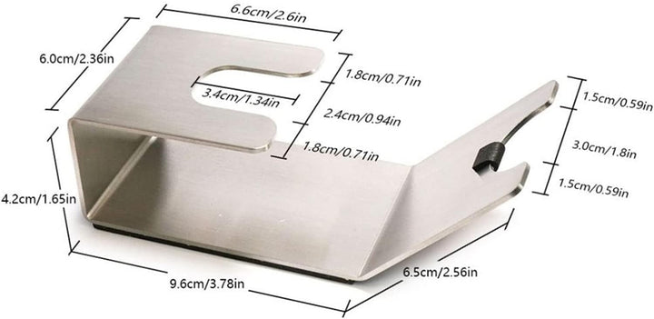Kaffee Siebträger Halter und Tamper Station, Edelstahl, für 51-58 mm, Bodenlos