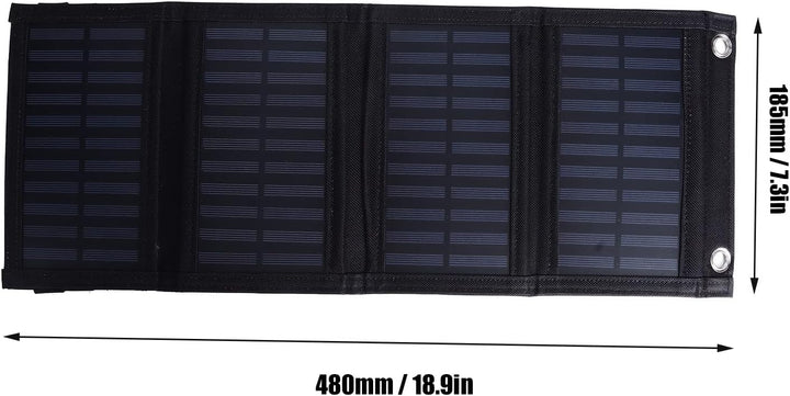 Haofy Solarpanel-Ladegerät 20 W 5,5 V Faltbares Tragbares Solarladegerät mit Starker Ausgangsleistun