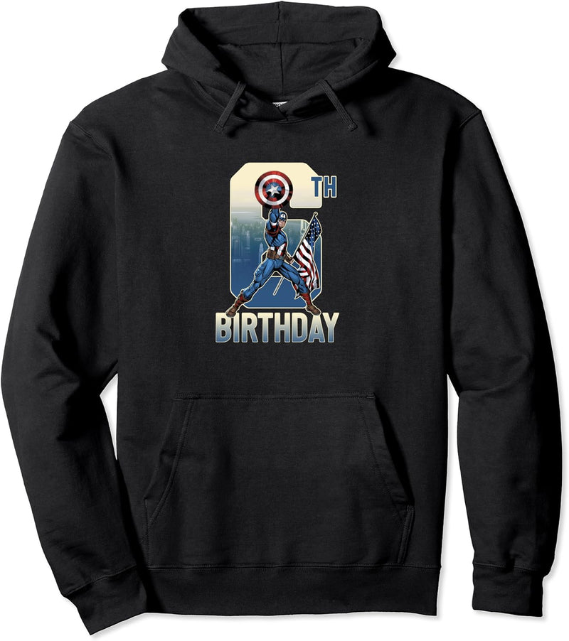 Marvel Captain America 6th Birthday Pullover Hoodie