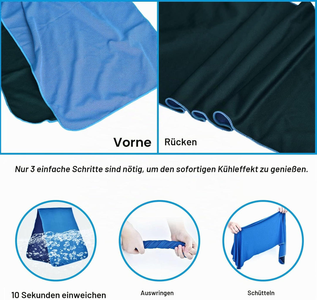 SZELAM Kühlendes Handtuch,EIS-Handtuch,Atmungsaktives,kühles Handtuch,Mikrofaser-Handtuch für Yoga,