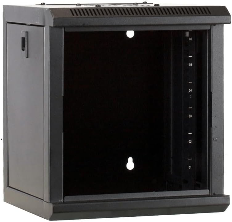 DSIT 4 HE - 10 Zoll Serverschrank - mit Glastür - (BxTxH) 312x310x264mm - Schwarz - Abschliessbar -