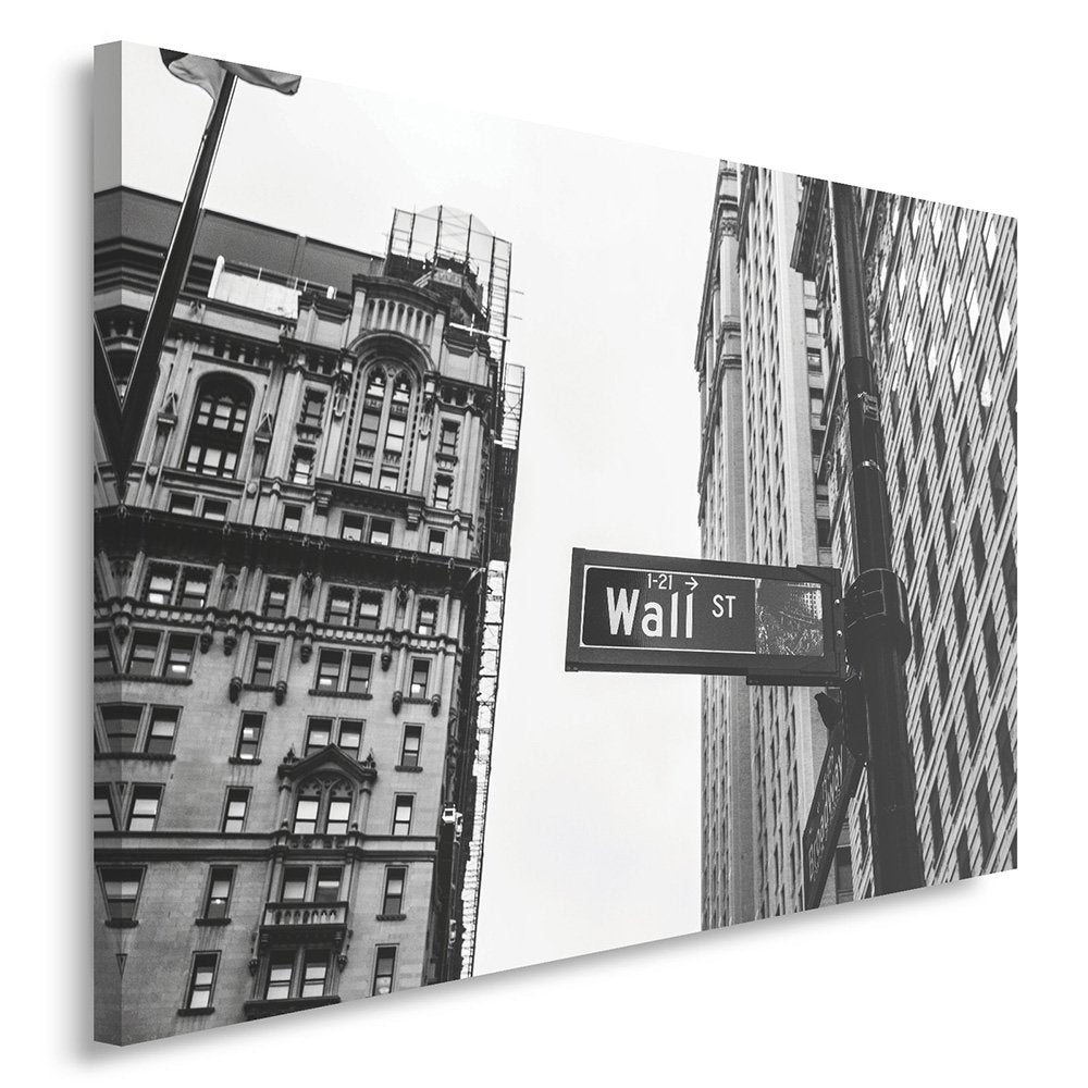 Feeby Frames, Leinwandbild, Bilder, Wand Bild, Wandbilder, Kunstdruck 50x70cm, ARCHITEKTUR, STRASSE,