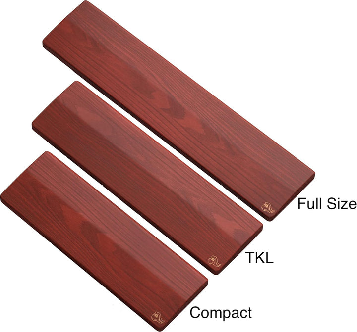 Glorious Gaming Wooden Keyboard Wrist Rest (Kompakt) - Weisse Esche, mittelgrobe Maserung, glatte Ob