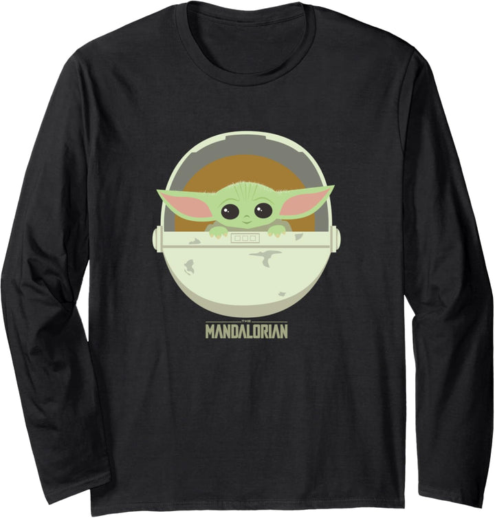 Star Wars The Mandalorian The Child Bassinet Portrait Langarmshirt