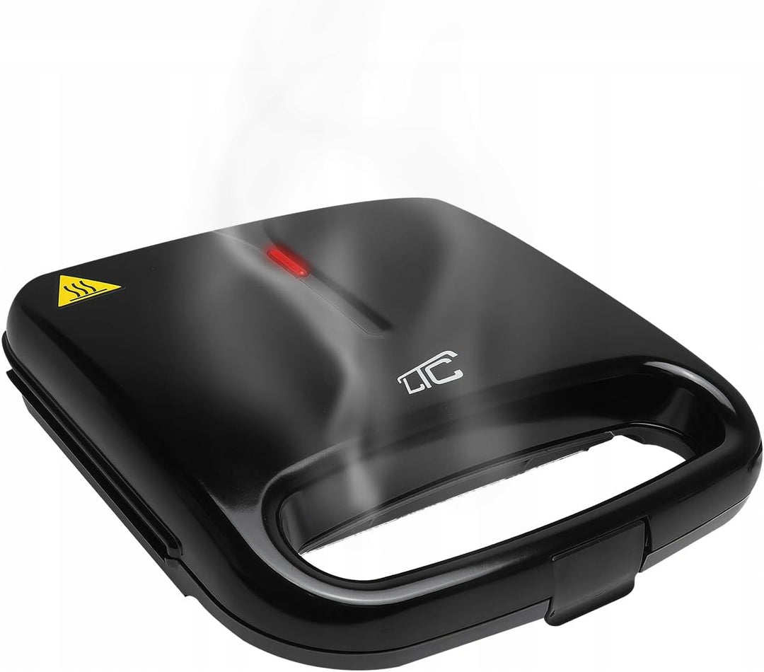 LTC XXL Sandwichmaker, 1000W Leistungsstarker Kontaktgrill mit Antihaftbeschichtung, Automatische Te