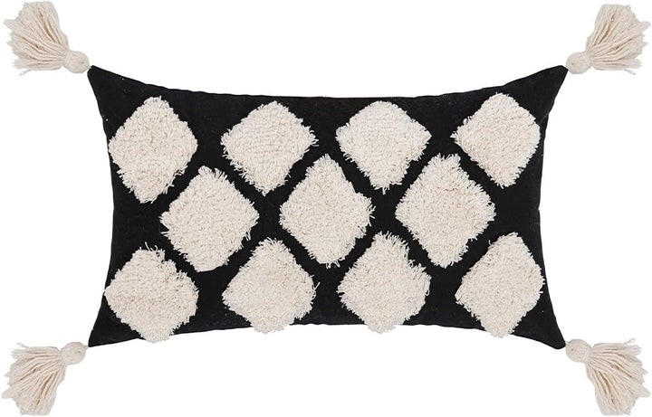 VanderHOME Bohemian Super Soft Kissenbezug Dekorative Tufted Quaste Kissenbezüge Baumwolle Weich Wov