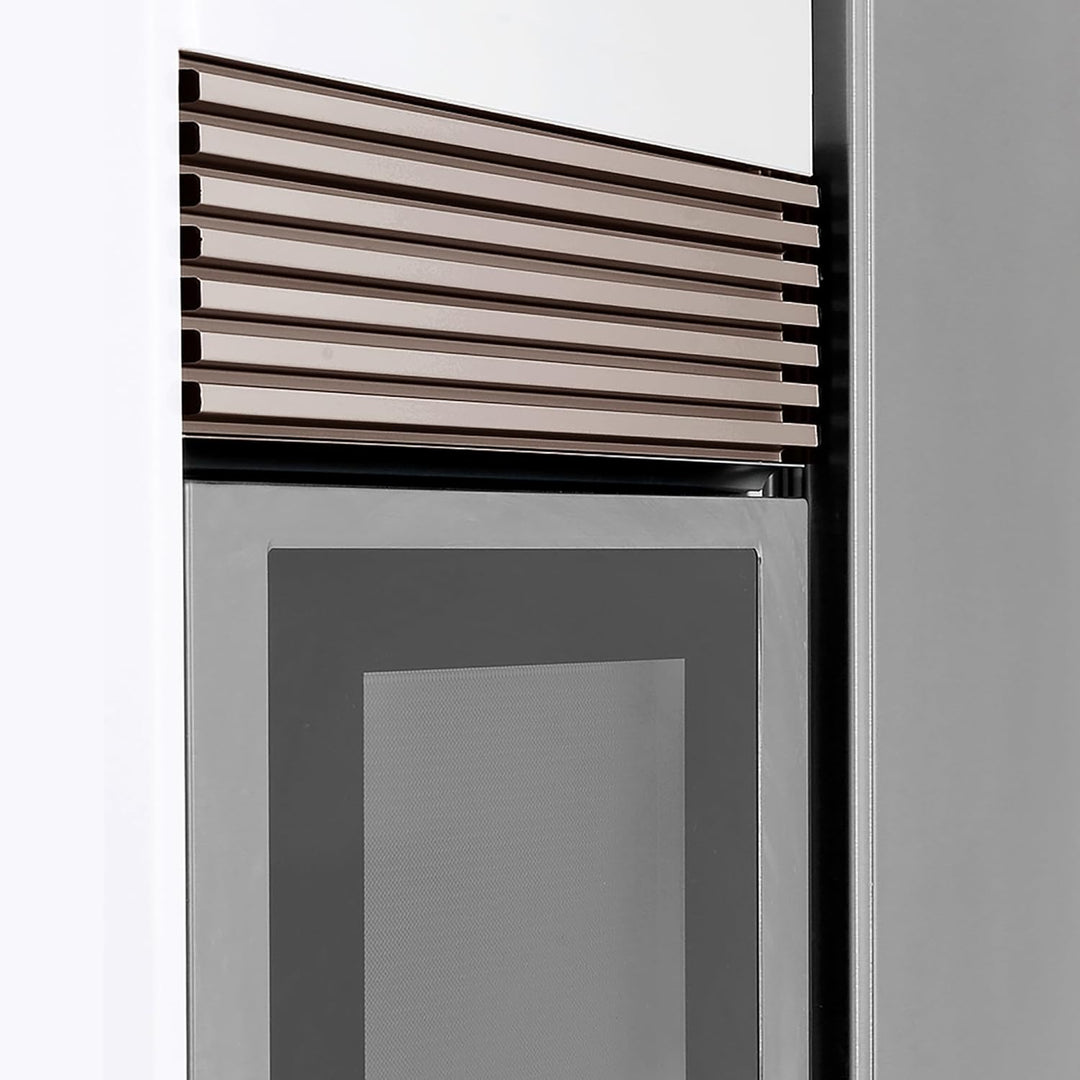 Emuca 8934869 Belüftungsgitter für Kühlschrank/Herd aus Rostfreier Aluminiumeloxierung, Rostfreier A