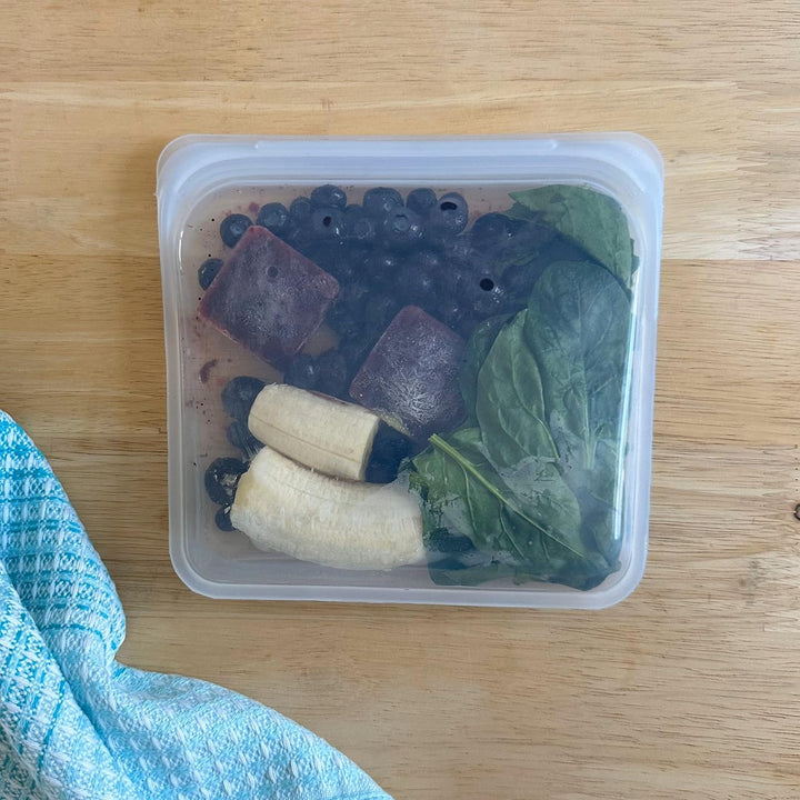 Stasher Bag Premium Silikonbeutel wiederverwendbar für Lebensmittel, Sandwich Bag, Lavendel, Dauerha