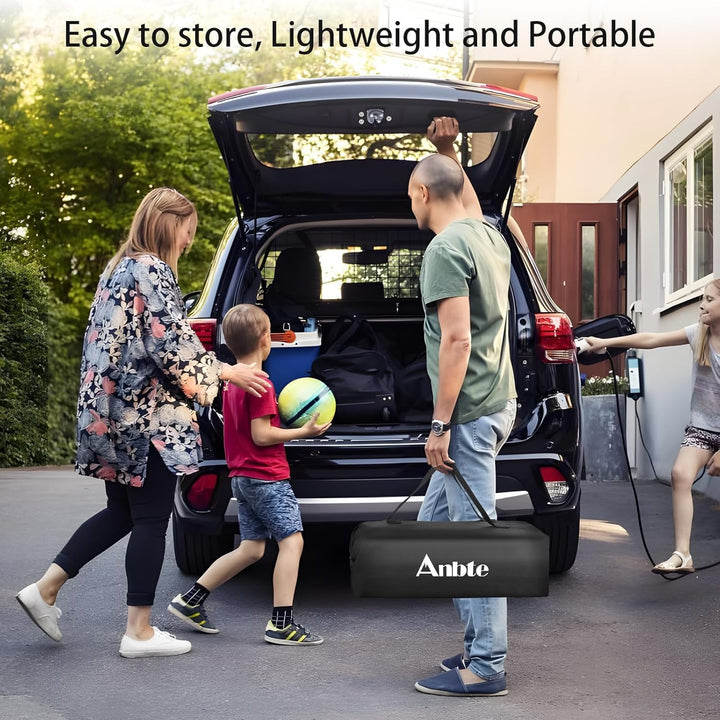 Anbte Campingtisch Aluminium 82x40cm(LxB) Aufrollbare Tischplatte 2 Verstellbar Höhen 44/70cm Klappt