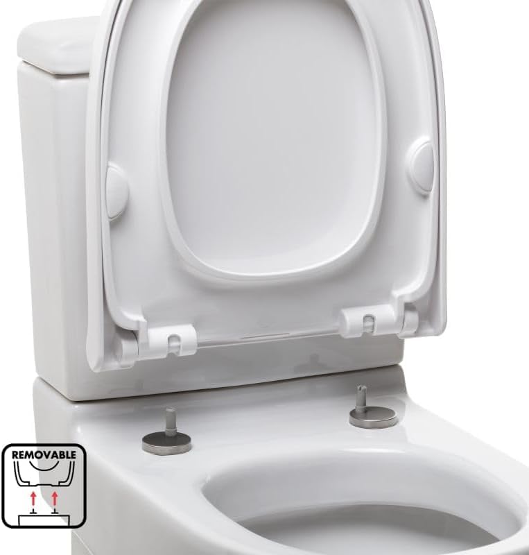 TATAY Optima Merida Universal WC-Sitz, Thermoplast, Form D, gedämpfter Sturz, abnehmbar, antibakteri