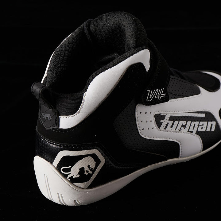 Furygan V4 Vented Motorradschuhe 39 EU Schwarz Weiss, 39 EU Schwarz Weiss
