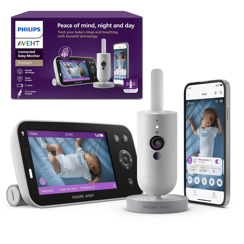 PHILIPS Avent Premium Connected Videophone, das bisher beste Babyphone von Avent, Schlaf- und Atmung