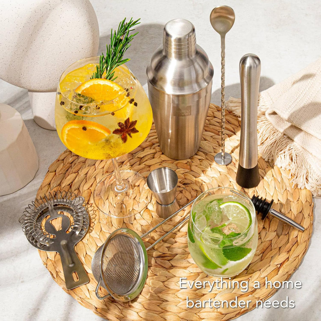 Vacu Vin Cocktail-Set Plus – 7 unverzichtbare Werkzeuge zum Mischen und Servieren von Cocktails – sp