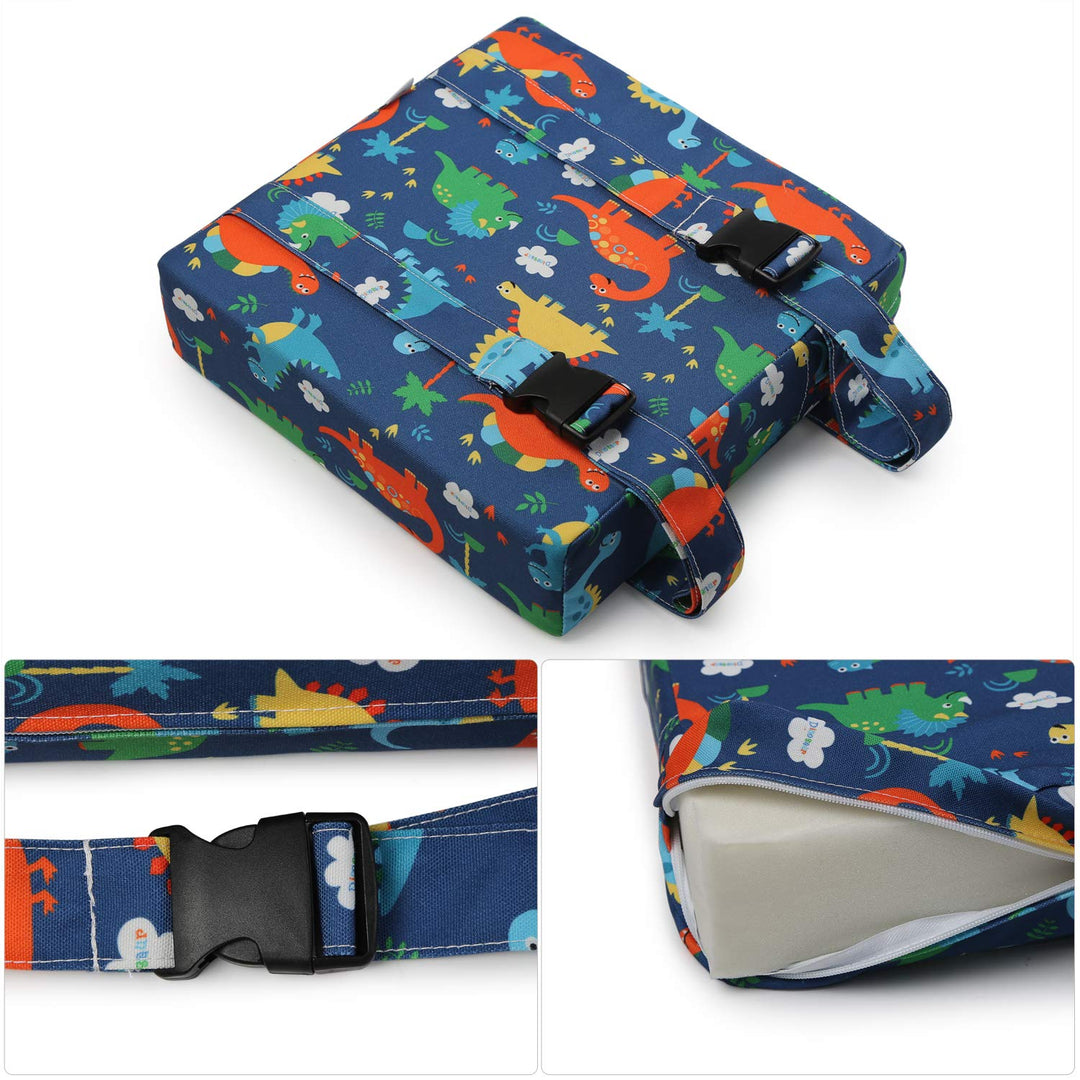 Zicac Sitzerhöhung Baby Tragbar Sitzkissen Cartoon Design für Kinder (Blau/L), Blau