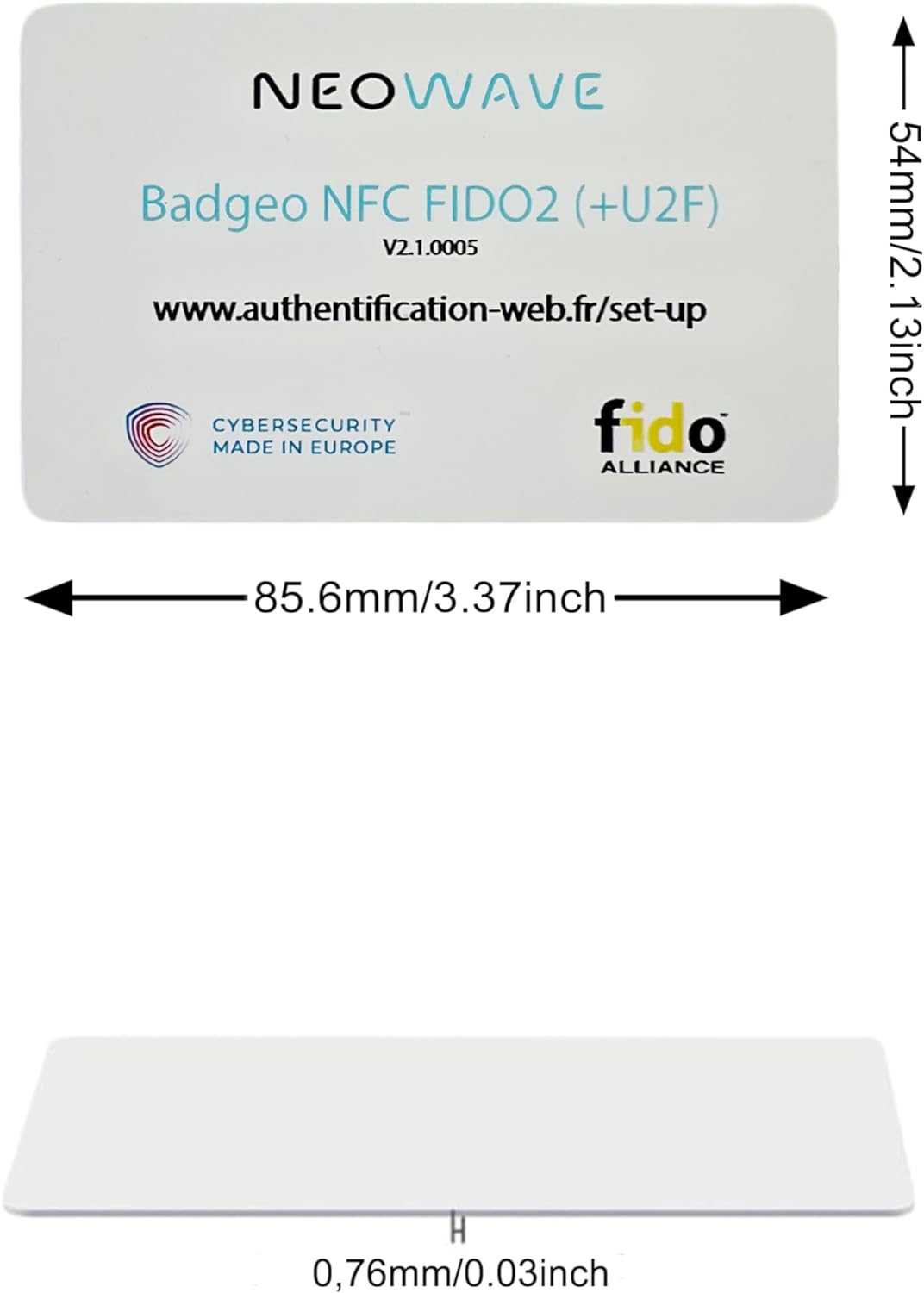 Badgeo NFC FIDO2 (+U2F)