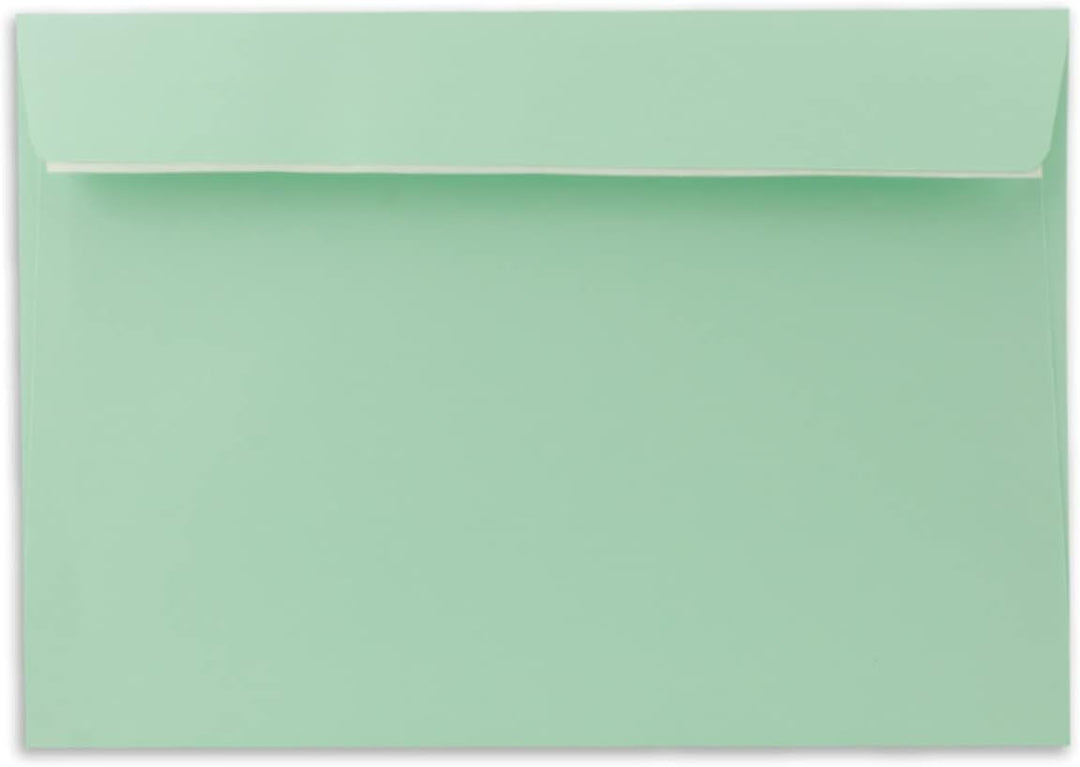 300x Briefumschläge DIN C5 Mintgrün (Grün)- 16,2 x 22,9 cm - Haftklebung - Edle Kuverts für grosse E