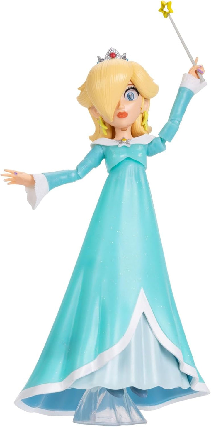 „Super Mario Galaxy“-Film: Rosalina-Actionfigur (12,7 cm) mit Zubehör, offiziell lizenziert von Jakk