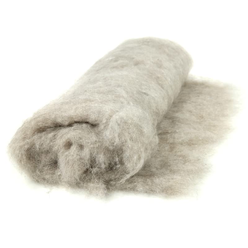 Engelshof Alpakawolle Vlies mittelfein Füllung für Alpaka Kissen 1000g (z.B. 80x80cm) Alpakafleece n