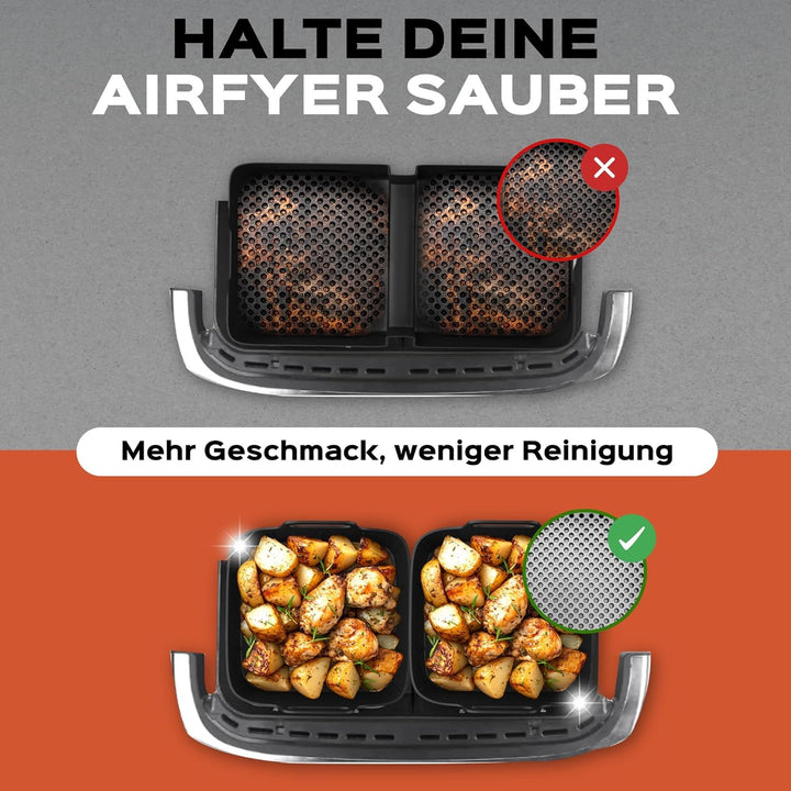 UNBOX Höheres Ninja Heissluftfritteuse Zubehör für Ninja Foodi Flexdrawer 10,4 L, COSORI Heissluftfr