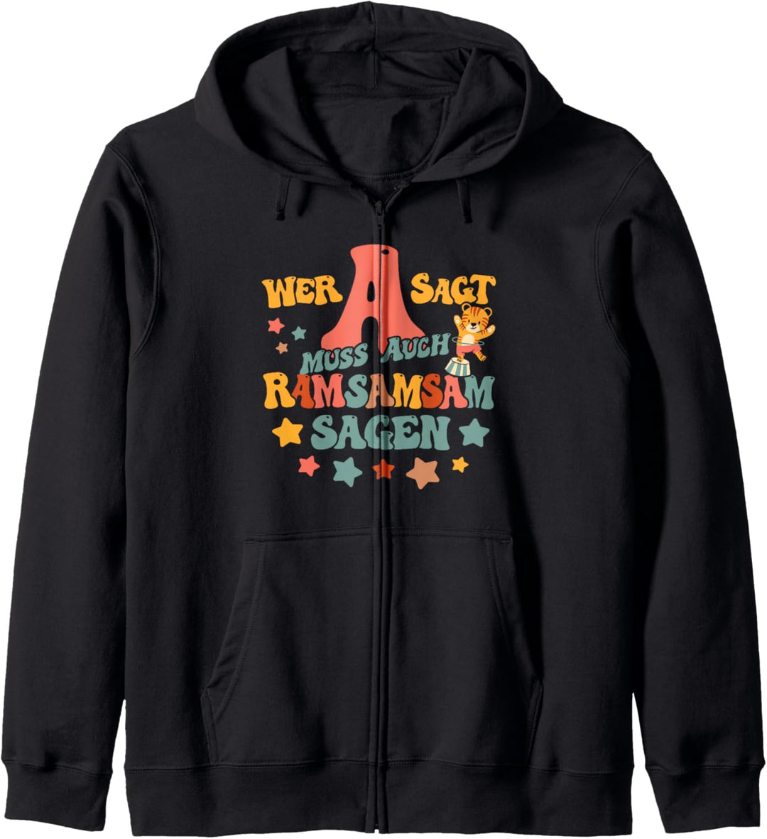 Wer A sagt muss auch Ramsamsam sagen, Retro Kita Erzieherin Kapuzenjacke