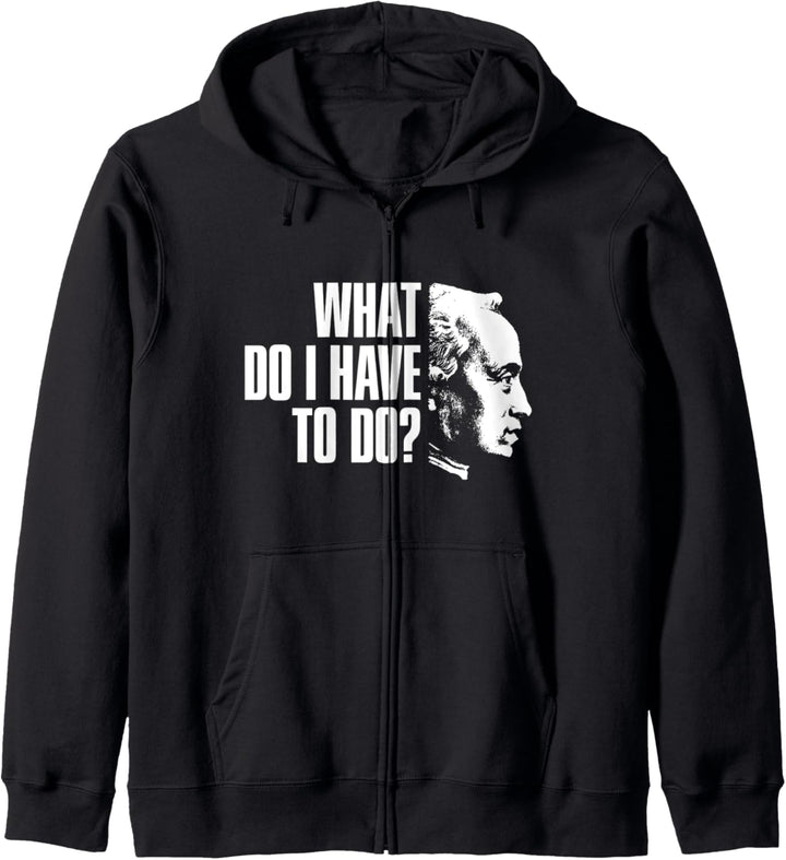 Immanuel Kant - Was Soll Ich Tun? Design für Philosophen Kapuzenjacke
