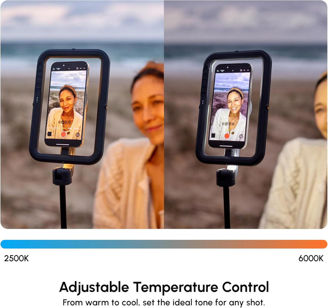 ShiftCam SnapStudio Light - LED-Magnetringlicht mit regelbarer Helligkeit, regelbarer Temperatur, US