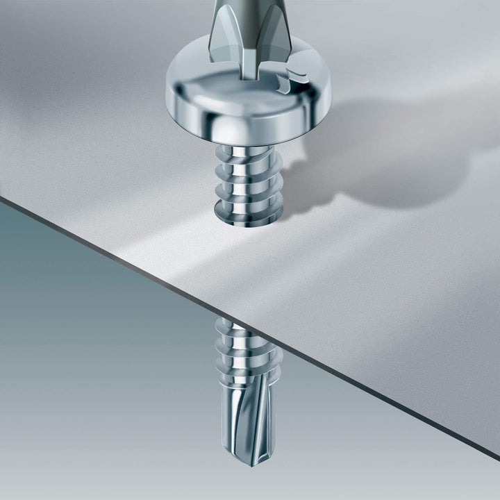 Schrauben Bohrschrauben Drillex verzinkt FFLL breit 4.2x16 mm Breiter Flanschkopf, 4.2x16 mm Breiter