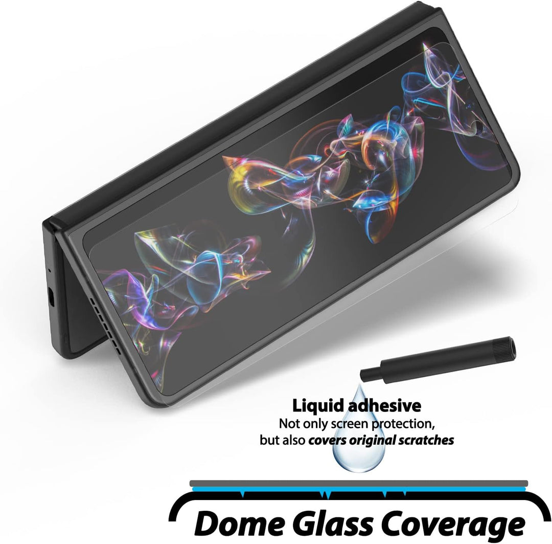 DOME GLASS Whitestone Displayschutzfolie für Samsung Galaxy Z Fold 4 2022, Handy-Bildschirmschutz au