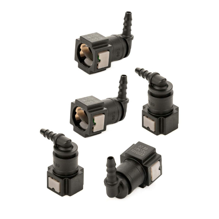 LST 5x Schnellverschluss Kraftstoffleitung Schlauchkupplung L-Stück 7,89 * 5 mm