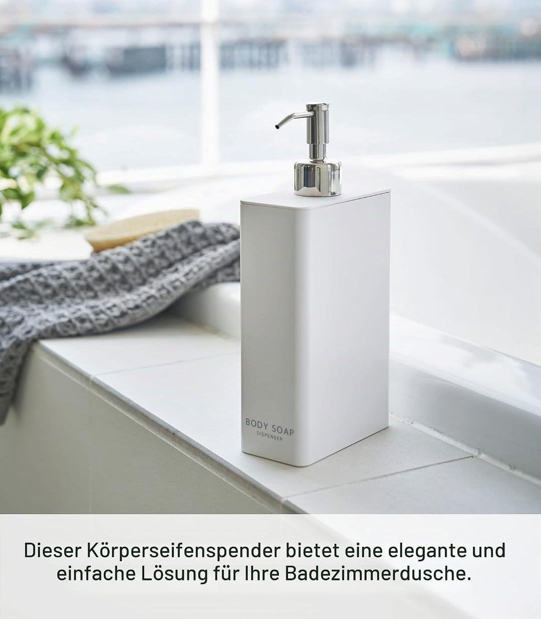 Yamazaki Tower Body Seifenspender, rechteckig, Weiss One Size Weiss, One Size Weiss