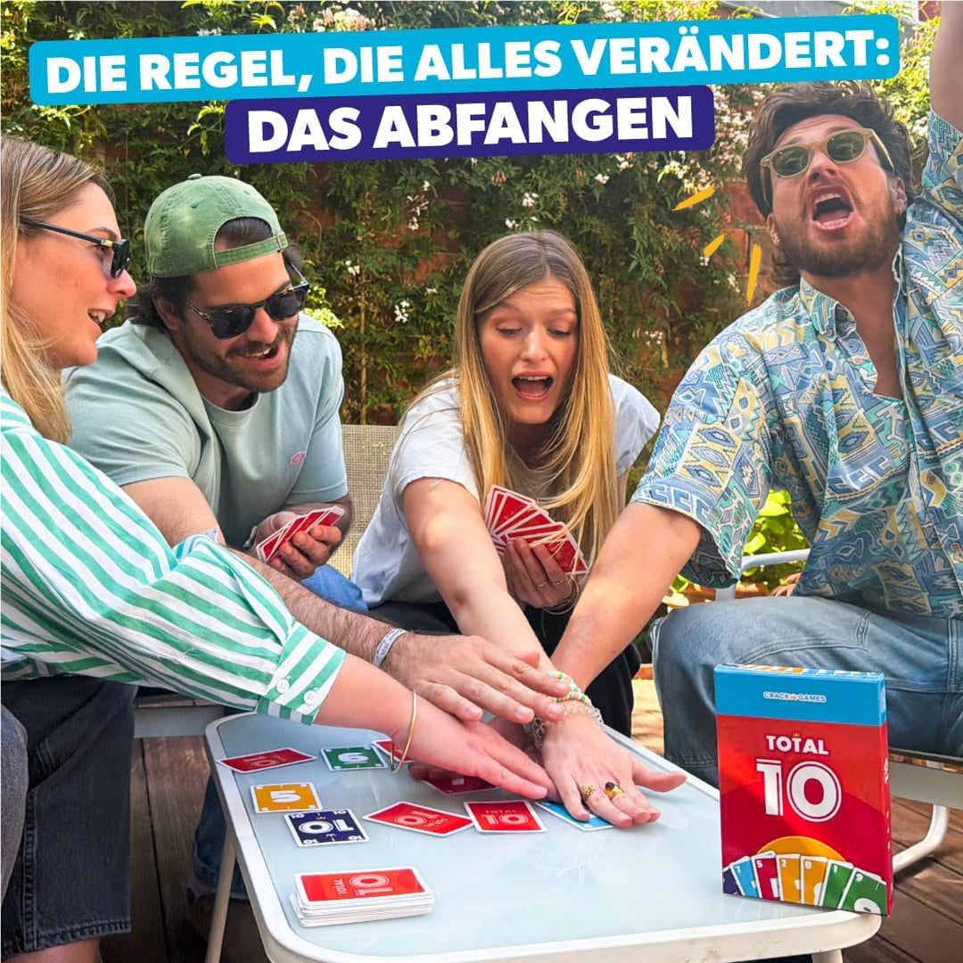 TOTAL 10 – Kartenspiel Inspiriert vom Rommé | Von den Machern von Crack List | 2 bis 8 Spieler | Ab