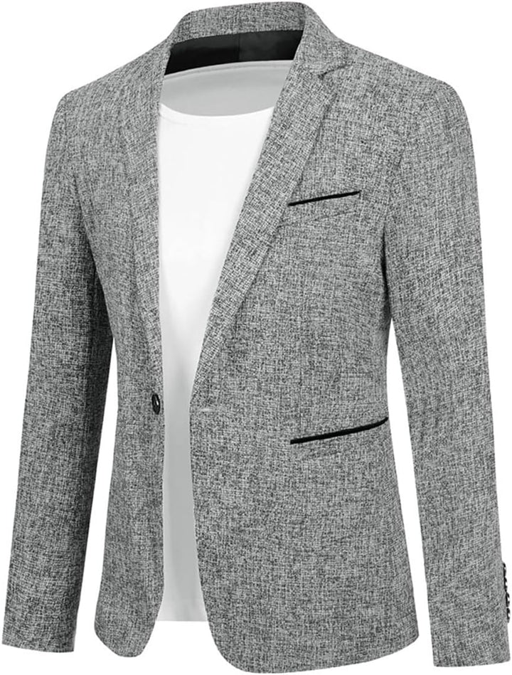 Allthemen Herren Sakko Sportlich Slim Fit Blazer Männer Modern Freizeit Jackett Business Anzugjacke
