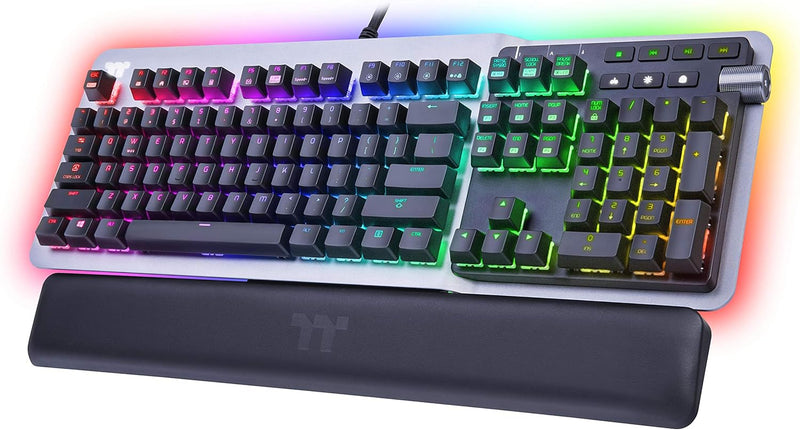 Thermaltake Argent K5 MX Blue Mechanische Gaming-Tastatur RGB Cherry MX Blue Switch deutsches Layout