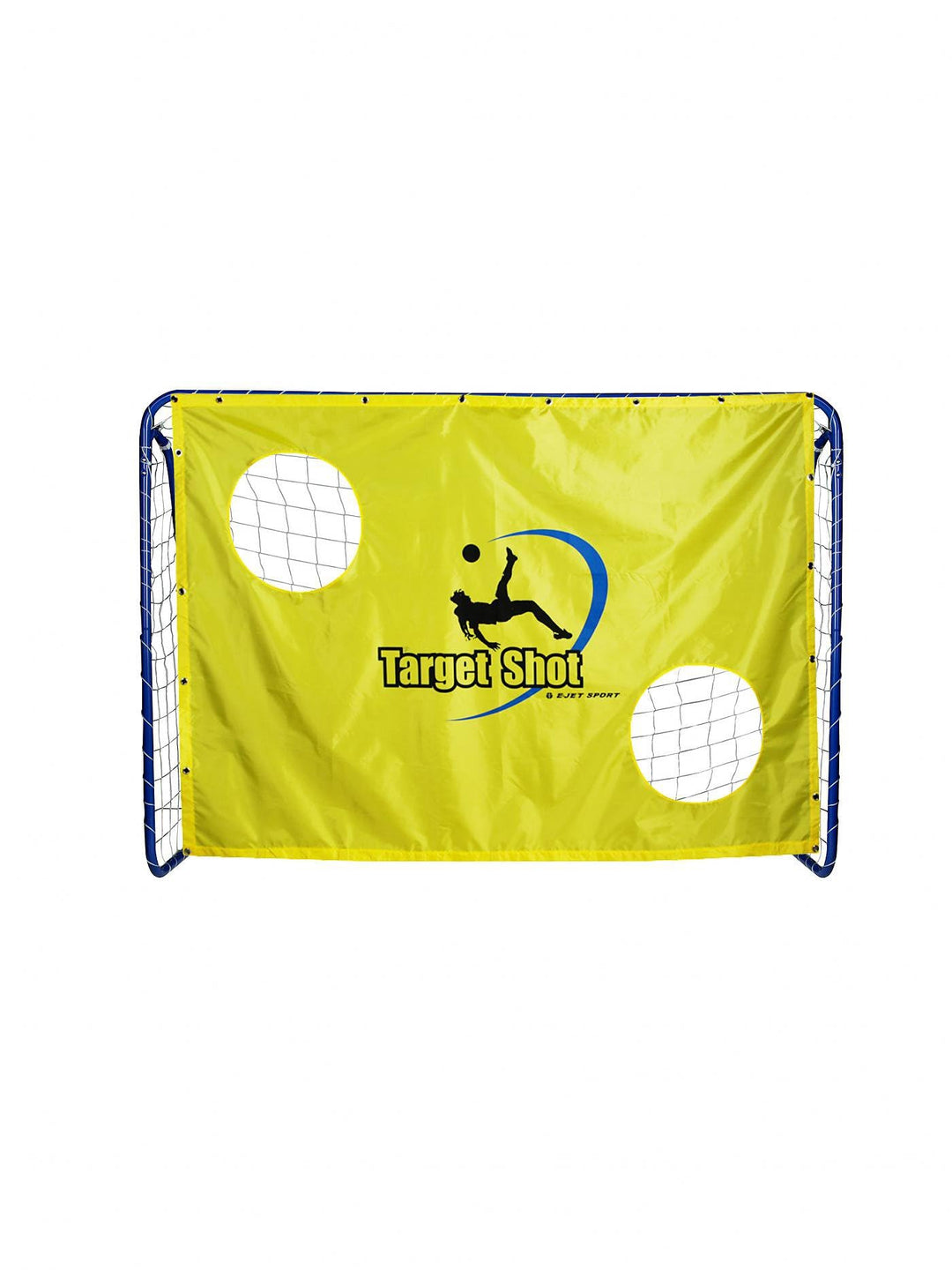 Zonex Fussballtor mit Torwand – EIN Stück Target mobiles Tor, 213 x 152 x 76 cm, Metall, aus 3,8 cm